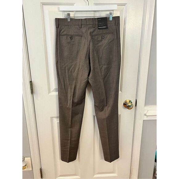 Banana Republic Classic Fit Gray Brown Dress Pants sz 31/32 NWT - Picture 6 of 8